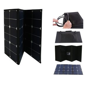 60 Watt Portable Foldable Solar Panel Pre-wired and Built-in Carrying Case Monocrystalline
