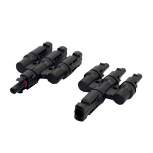 MC-4 Compatible BRANCH CONNECTORS MMMF & FFFM PAIR 3 to 1 T BRANCH