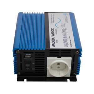 300 Watt Pure Sine Inverter European 12 VDC to 220/230 VAC