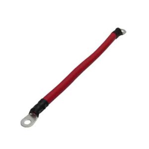 Cable 1/0 AWG Jumper Red 1 Foot Lugged