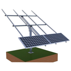 SINGLE POLE MOUNT RACK for PV SOLAR PANELS HEAVY DUTY - Fits 6 Panels