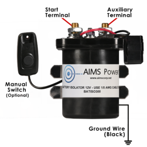Dual Battery Sensing Isolator 300 Amp - Automatic ETA SEPT