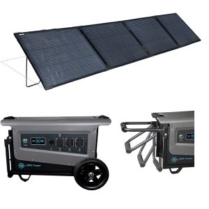 FREE SOLAR PANEL! Portable Solar Generator 3.1 kWh 30 Amp Output Lithium Battery | Solar & Grid Inputs