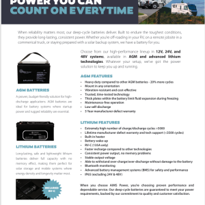 Battery Product Flyer