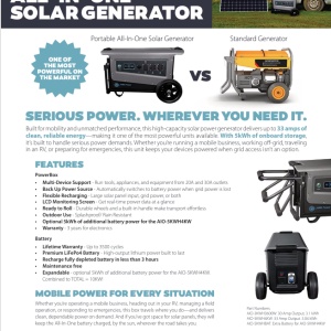 Portable Solar Generator Flyer