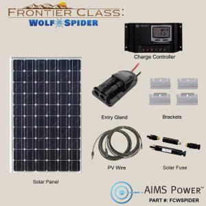 FC: WOLF SPIDER Solar Base Kit 190 Watt Solar Charging for RVs, Mobile Setups, or Small Off-Grid Systems