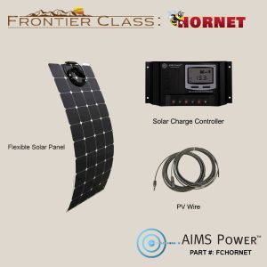 FC: HORNET Solar 130 Watt Flexible Panel & Charge Controller Base Kit | Reliable Solar Charging for RVs and Mobile Setups